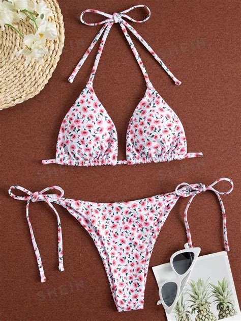 SHEIN Swim Mod Schattig Vrolijke Bloemetjes Bikini Sets SHEIN Nederland