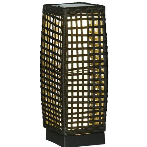 Outsunny Outsunny Outdoor Rattan Solar Lantern Studio