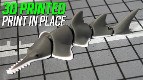 Articulated Sawfish Print In Place 3d Printed Whale Print Ideas