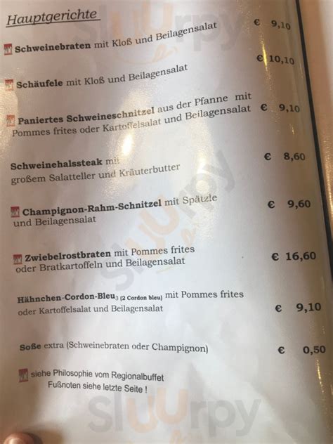 Gasthaus Zur Frischen Quelle Aus Spalt Speisekarte