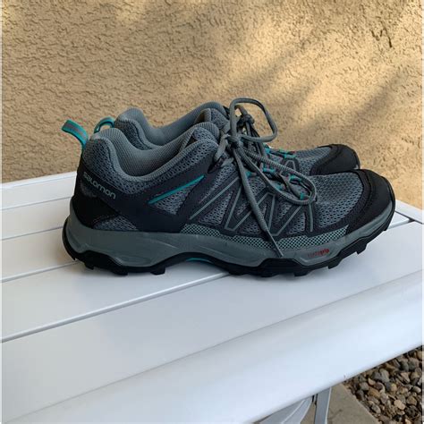 Salomon Ortholite Contagrip Athletic Hiking Shoe Grey Gem