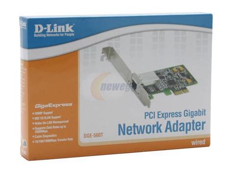D-Link DGE-560T PCI-Express Gigabit Network Adapter - Newegg.com