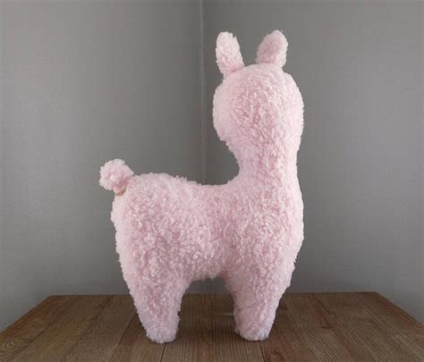 Alpaca or Llama Stuffed Animal Stuffed Toy Llama in Pink With - Etsy