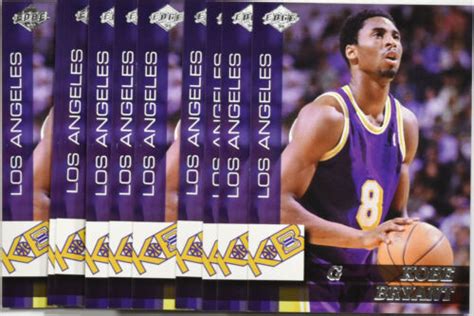 10 1999 Collector S Edge Kobe Bryant Los Angeles Lakers KB2 Insert