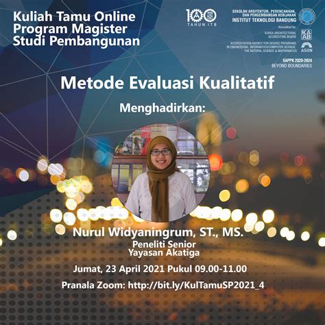 Kuliah Tamu SP5024 Analisis Dan Evaluasi Kebijakan Publik Program