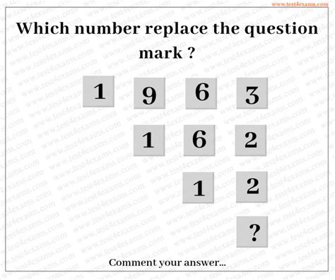 Which Number Replaces Question Mark? | Math Puzzle | Test 4 Exams 