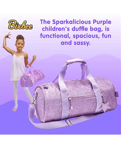 Bixbee Sparkalicious Purple Duffle Bag Macys