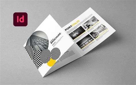 Square Trifold Brochure Corporate Identity Template