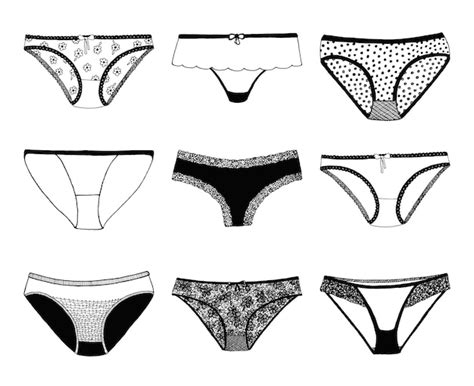 Premium Vector Hand Drawn Sketch Lingerie Set