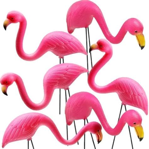 Amazon GIFTEXPRESS Pink Flamingos Yard Decorations 4 Pack Small