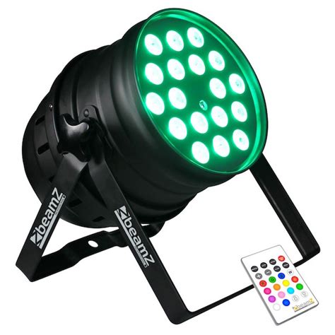 Beamz LED PAR 64 18 X 10W Quad RGBW IR DMX DJ Mix Club