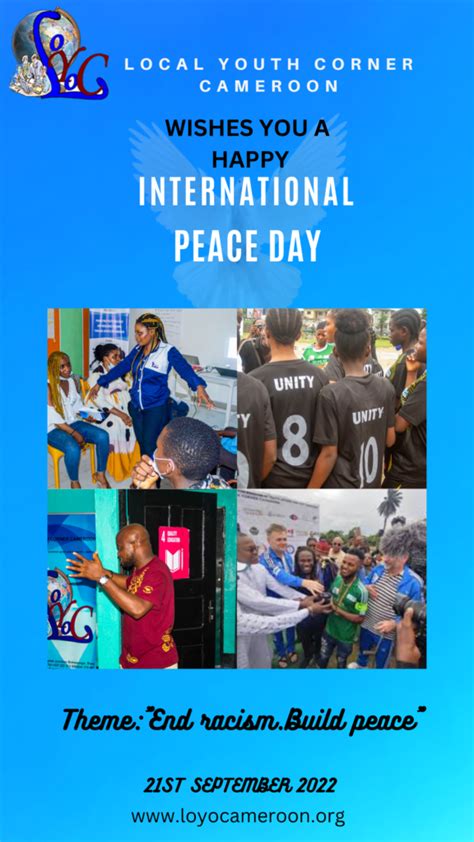 International Peace Day Local Youth Corner The Official Website