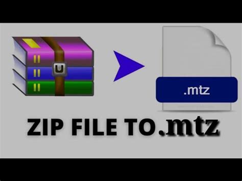 How To Convert A Zip File To Mtzzip File Ko Mtz File Me Convert