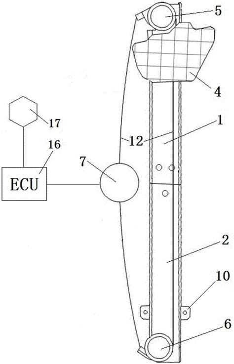 一种单导轨绳轮式玻璃升降器装置及其控制方法与流程