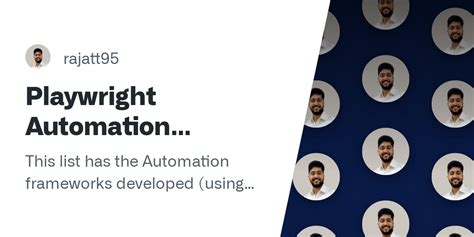 Rajatt S List Playwright Automation Frameworks Github