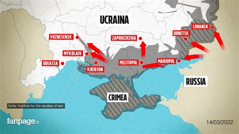 Guerra Ucraina La Mappa Dell Invasione Russa E Gli Ultimi Aggiornamenti