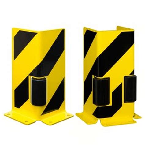 Pallet Rack End Frame Protectors With Guide Roller Street Solutions Uk