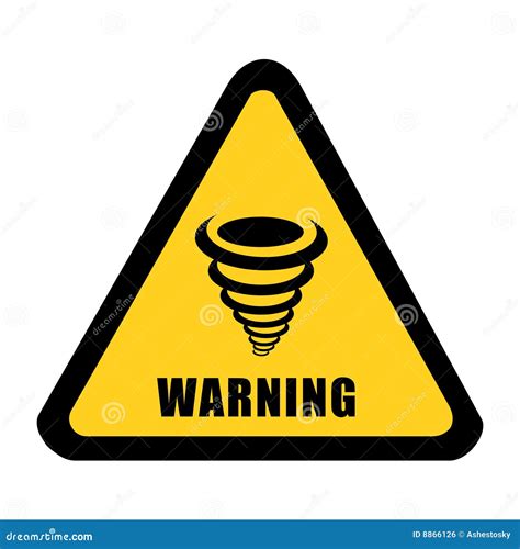 Tornado Alert Signal Vector Royalty Free Stock Image - Image: 8866126