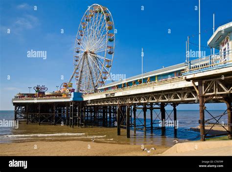 Ferris wheel on the central pier Blackpool Lancashire England GB UK EU Europe Stock Photo - Alamy