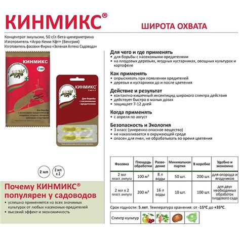Кинмикс 2*2мл из Средства от садовых вредителей 19руб.