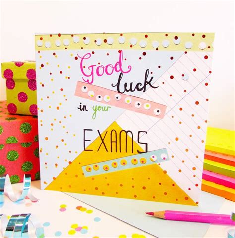 'exam good luck' card by fay's studio | notonthehighstreet.com