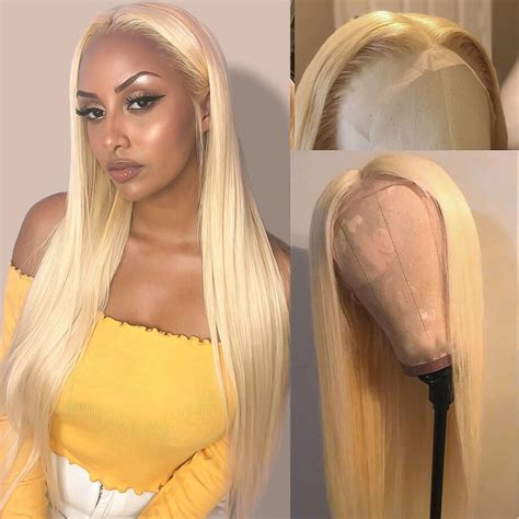 Straight Hair Blonde Wig X Hd Lace Front Pre Plucked Hairline