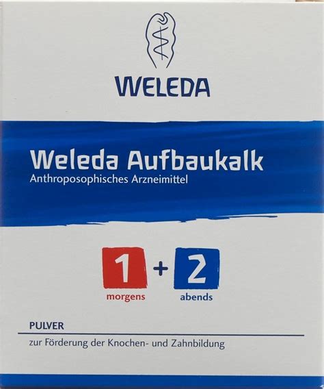 Weleda Aufbaukalk 1+2 Pulver 2 Glas 45g in der Adler Apotheke