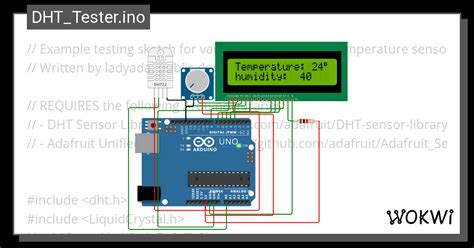 Dht Tester Ino Wokwi Esp Stm Arduino Simulator