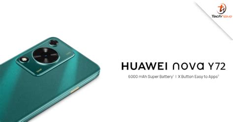 HUAWEI nova Y72 Malaysia release - 6000mAh battery life, 8GB RAM, 128GB storage, 50MP primary ...