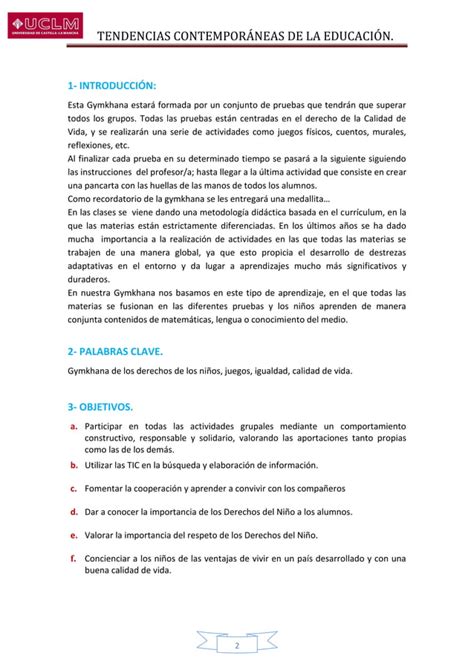 Gymkhana de los derechos del niño PDF