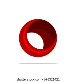 Circle Red Ring Logo Template Illustration Stock Vector (Royalty Free ...