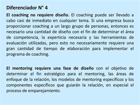 Diferencias Entre Coaching Y Mentoring CM1 Ccesa007 Pdf