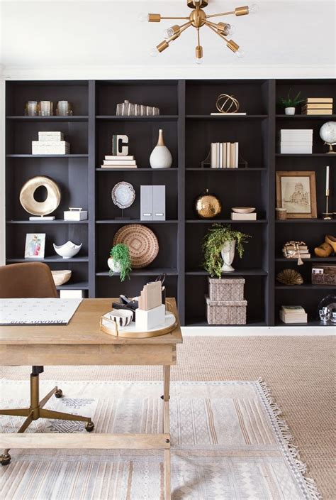 Office Bookshelf Decorating Ideas