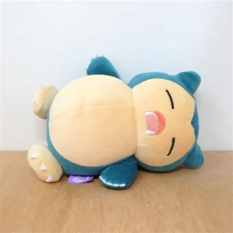 OFFICIAL POKEMON TAKARA Tomy 2018 Sleeping Snorlax Suya Plush Soft Toy