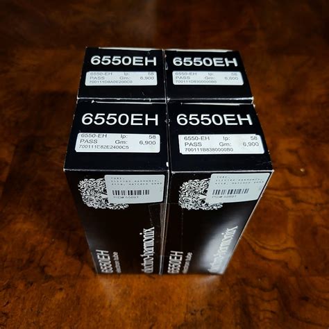 Electro Harmonix 6550 Tubes Matched Quad Reverb