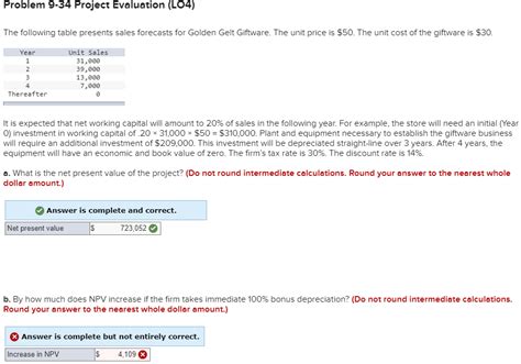 Solved Problem 9 16 Project Evaluation Lo2 Blooper