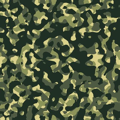 Army Camouflage Vector Seamless Pattern Texture Military Camouflage