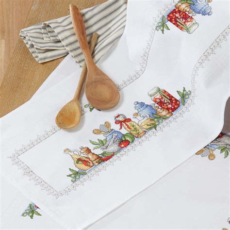 Craftways Santa Birds Table Runner Counted Cross Stitch Kit