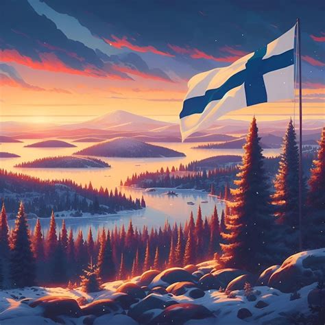 Premium AI Image | Finland independence DAY