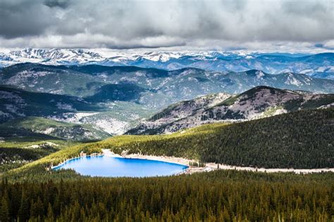 Echo Lake On Mt Evans Colorado Stock Photo Image Of Beauty Dawn