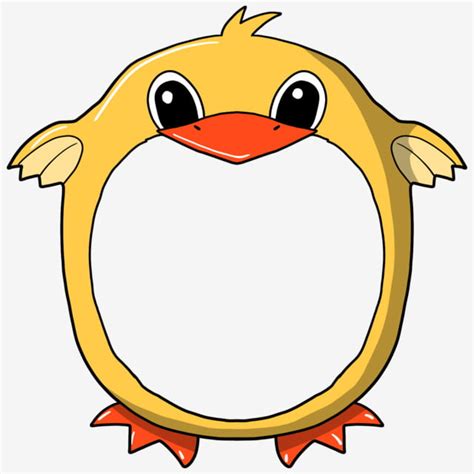 Duck Border Clipart Transparent PNG Hd, Yellow Duck Border Beautiful Duck Border Hand Drawn Duck ...