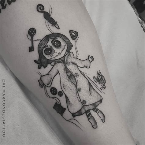 Beetlejuice Tattoo Leg