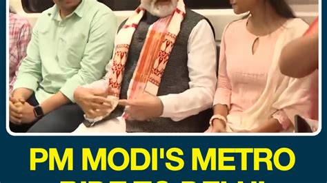 Pm Modi Interacts With Women Delhi Metro Passengers Bt Tv Business Today