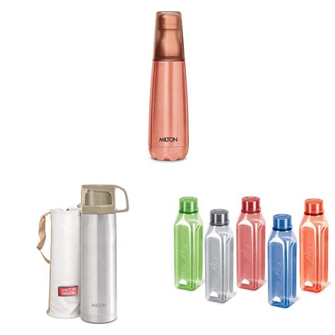 Milton Vertex 1000 Thermosteel Water Bottle With Unbreakable Tumbler