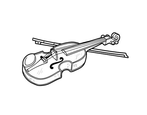 Dibujo de Violín Stradivarius para Colorear Dibujos net