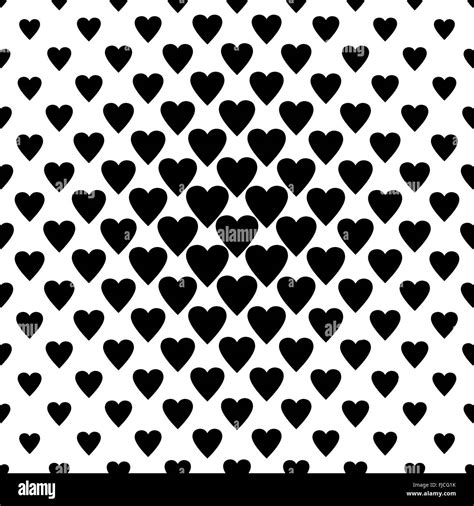 Seamless Black Heart Pattern Stock Vector Image Art Alamy