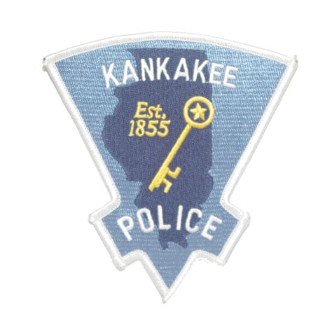 Kankakee Police Patch écusson Brodé A Coudre