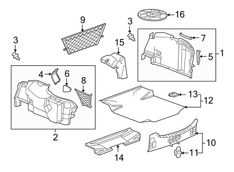 Buick Regal Trunk Trim Panel Insulator TRUNK COMPARTMENT Side