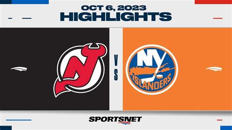 NHL Pre-Season Highlights | Devils vs. Islanders - October 6, 2023 ...