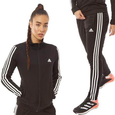 Adidas Dames Team Sports Trainingspakken Zwart